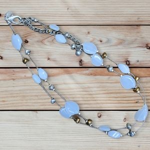 #27 Chico's 2-strand beaded necklace 'like the moon'